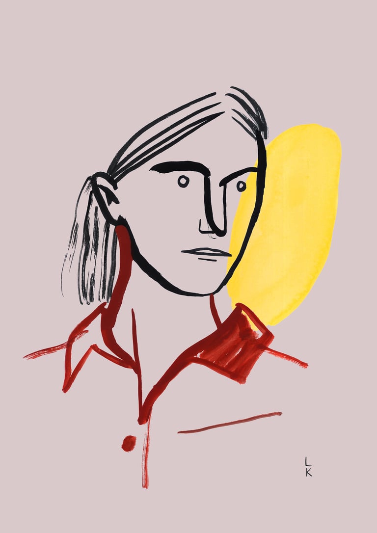 A GIRL IN A BURNT SIENNA SHIRT Image 2