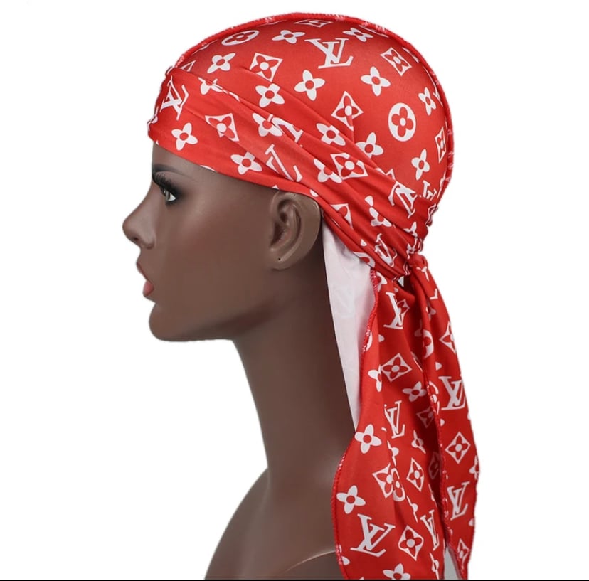 Red LV Supreme Headband