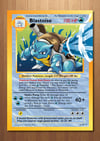 Blastoise Giant Pokemon Card Print