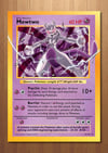 Mewtwo Giant Pokemon Card Art Print