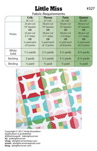 Image 2 of Little Miss Quilt Pattern -PAPER pattern