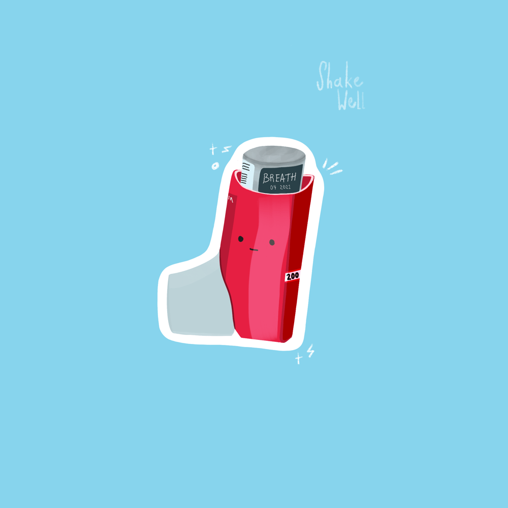 Image of LITTLE INHALER DUDE (2 1/2”)