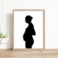 Image 2 of Custom DIGITAL Maternity Silhouette Portrait