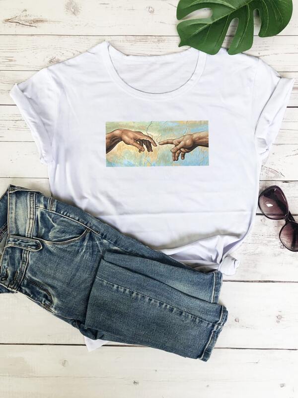 Women Graphic Touch T-Shirt