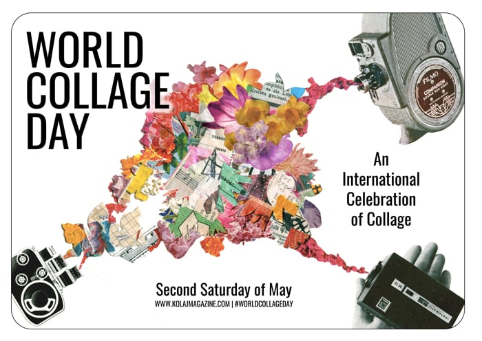 Image of World Collage Day 2019 Postcard Set