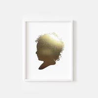 Image 1 of Golden Hand Cut Silhouette
