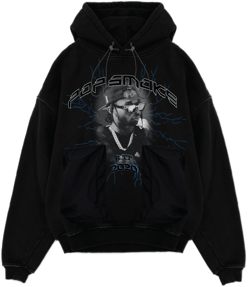 BLUPRINT PARADIGM Pop Smoke HOODIE BLACK