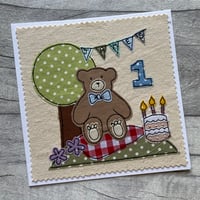 Image 2 of Teddy bears picnic card 