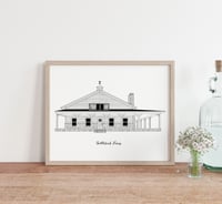 Image 2 of Custom Digital House Portrait Silhouette