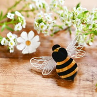 Image 1 of Bee and flower pin set 