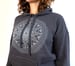 Image of Align Your Heart In The Frequency Of Love | Unisex Sponge Fleece Hoodie | Charcoal Gray