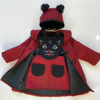 Image 1 of Kitty coat and pinafore set 