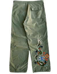 Image 1 of Maharishi "Sun Dragon" Embroidered Snowpants