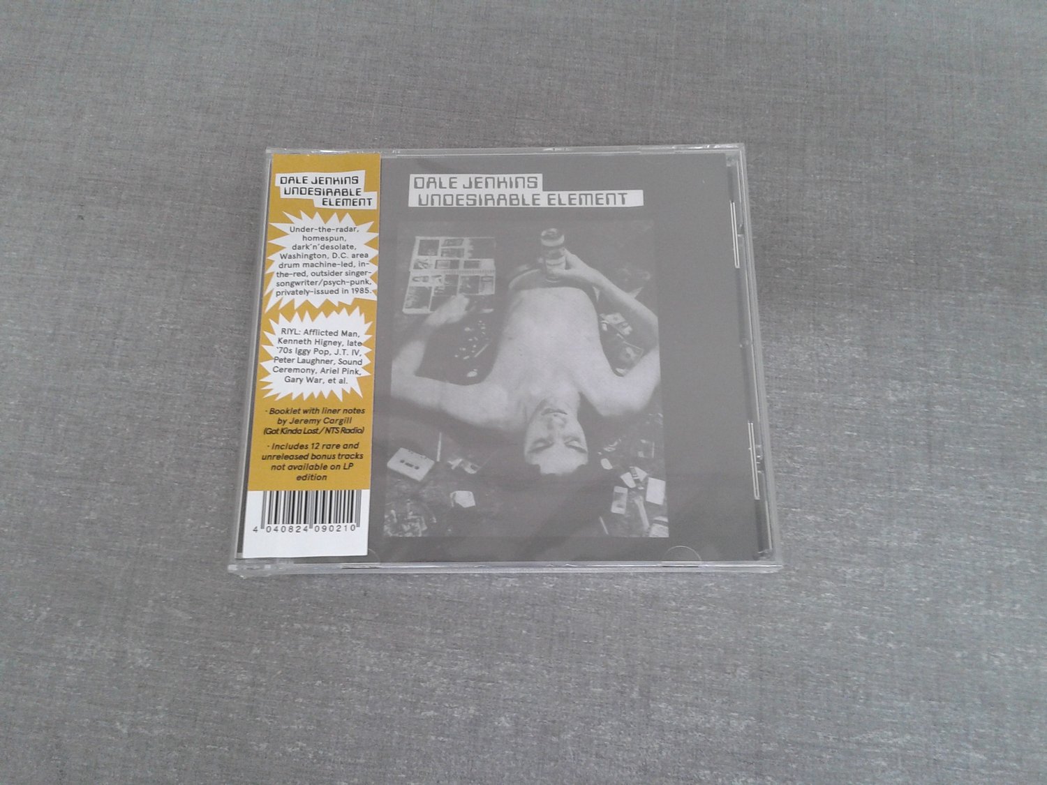 Image of DALE JENKINS - 'Undesirable Element' (GKL, 2021 - GKL009 / GKL009CD) ALL EDITIONS