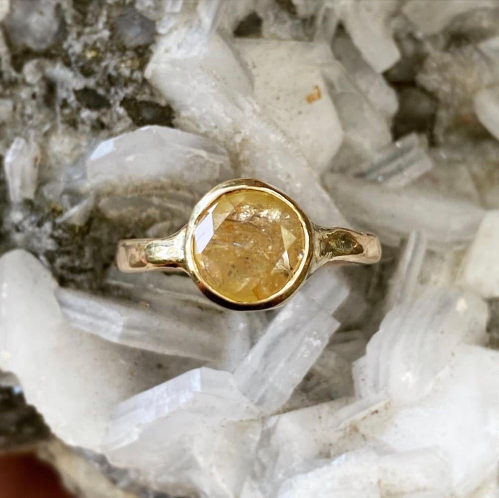 Image of Custom Yellow diamond ring for Brittney