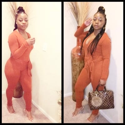 Image of Good Vibes Jumpsuit (Rust)
