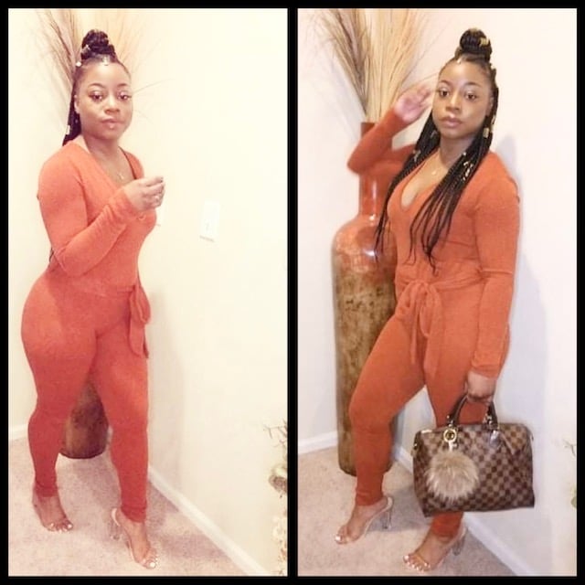 Image of Good Vibes Jumpsuit (Rust)