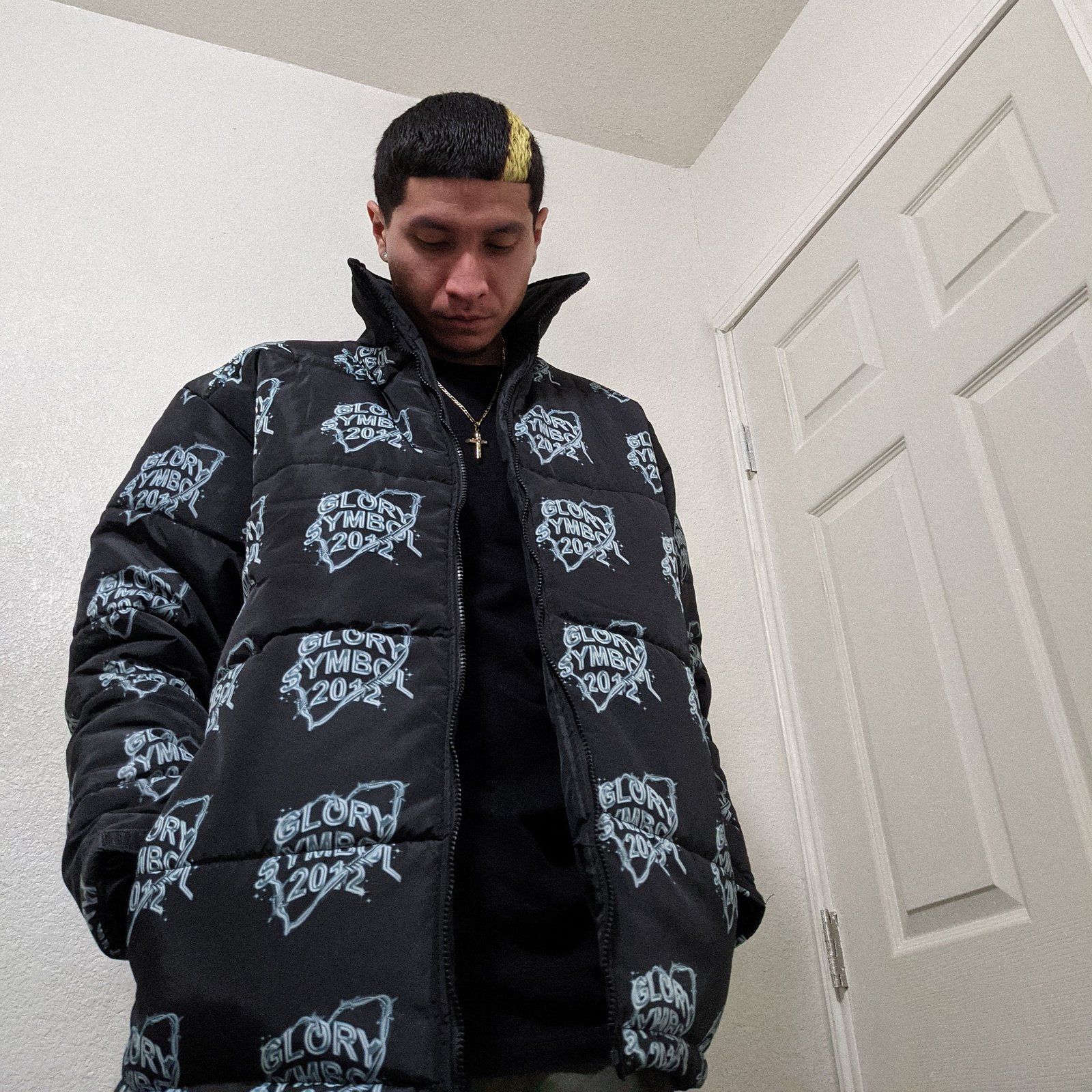 chrome puffer jacket