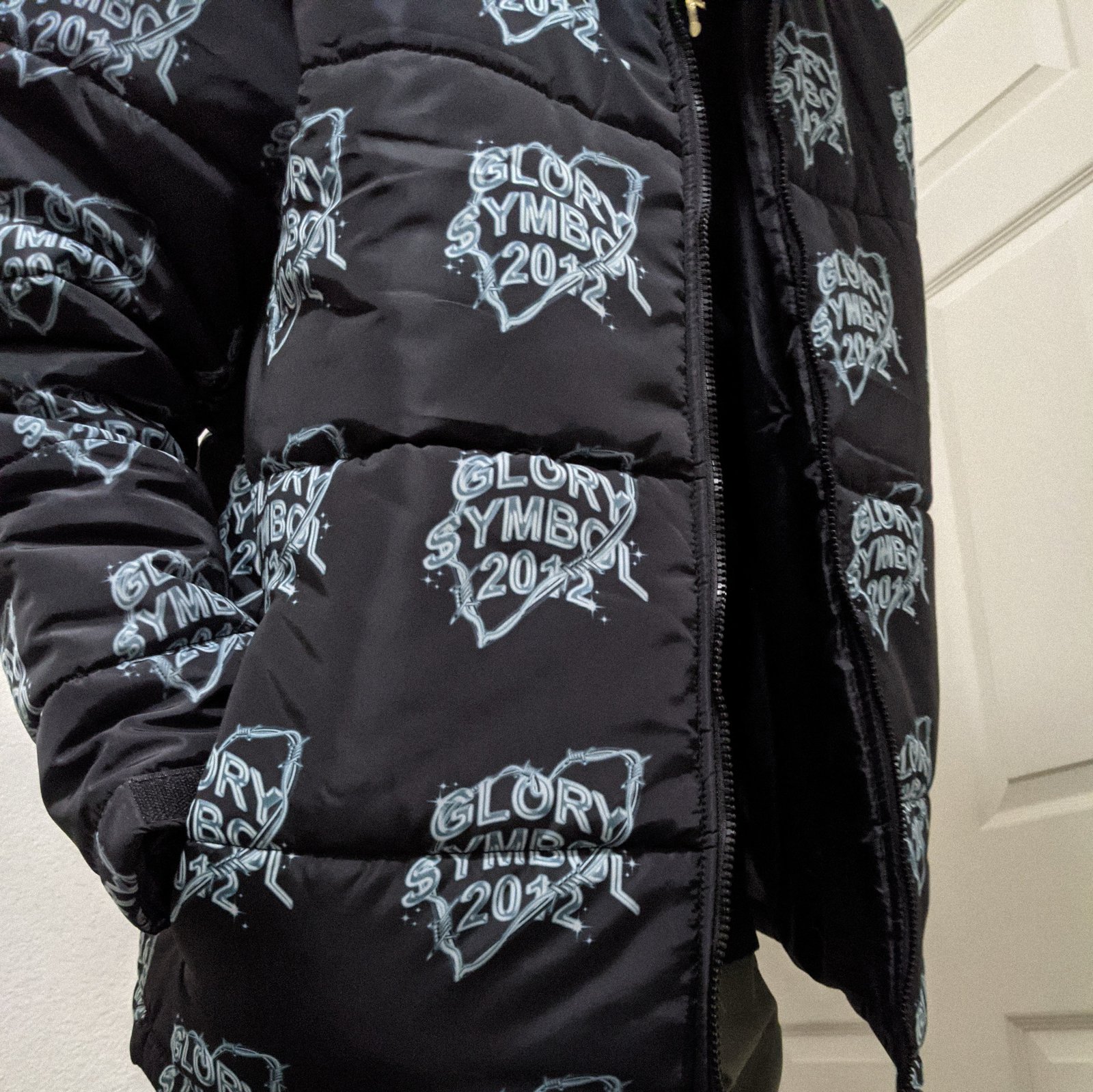 chrome puffer jacket