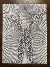 Image 3 of 'Earth Mother' Blockprints