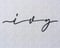 Image of Acrylic script name