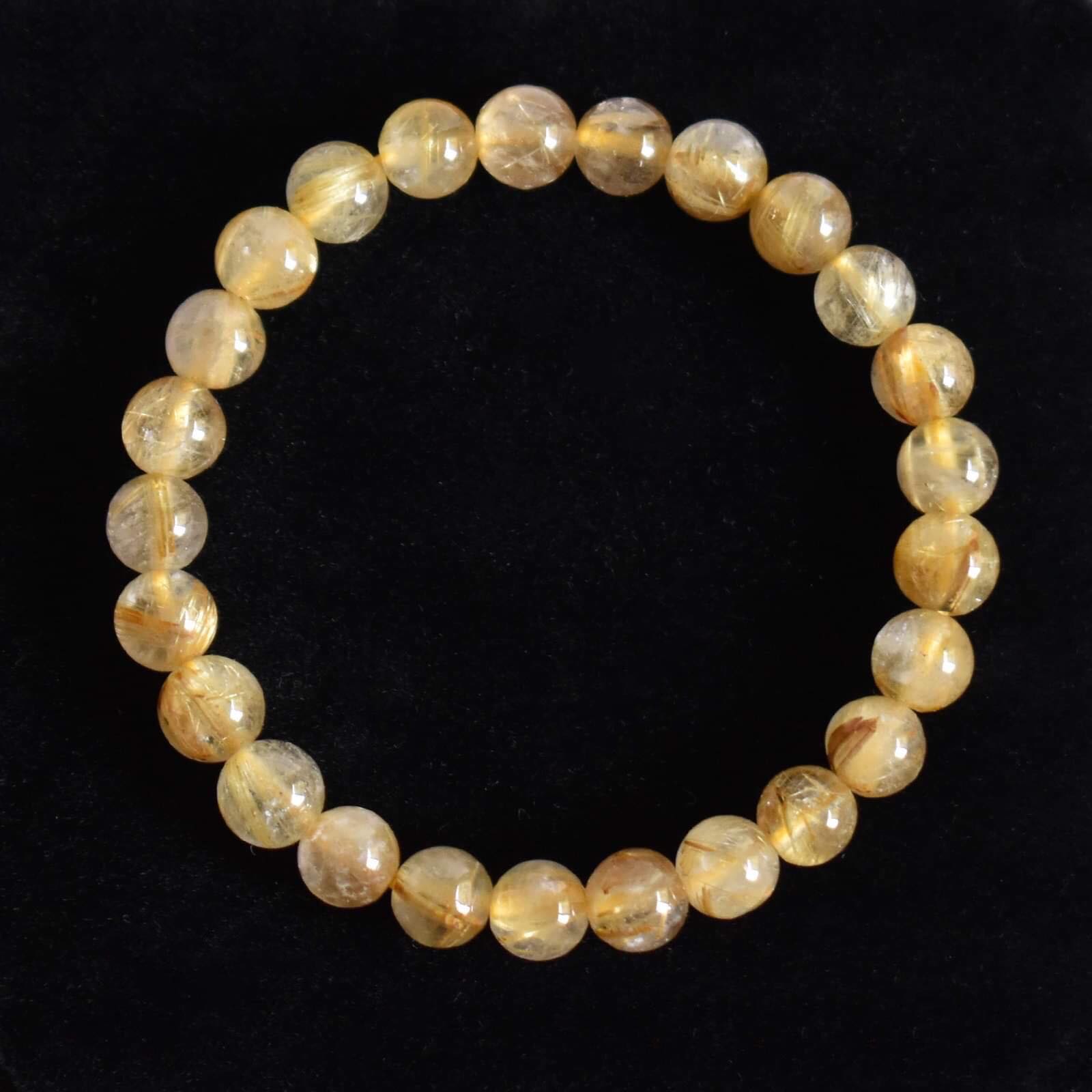 gold rutile bracelet