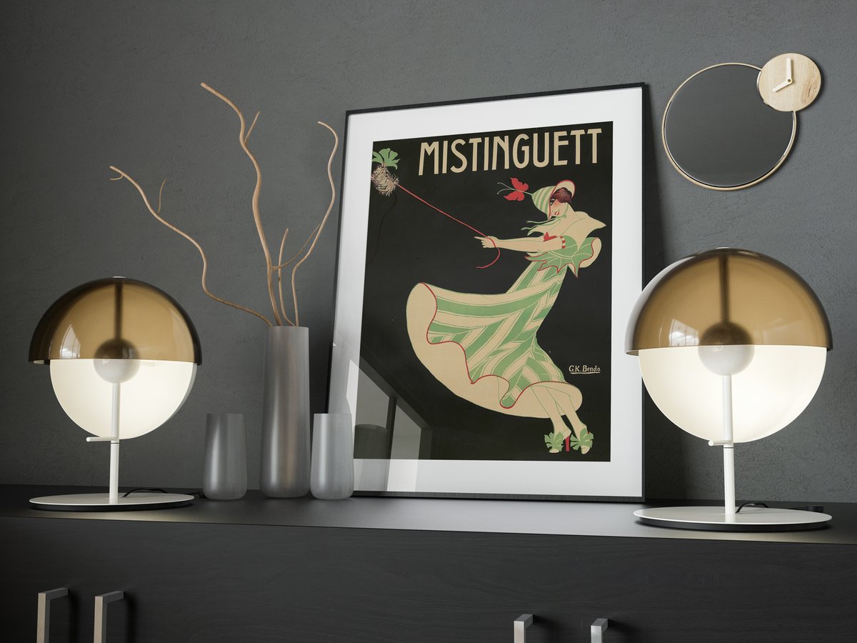Original Vintage Mistinguett Poster by de Losques 1911 Cabaret (#0105 Original Vintage Mistinguett Poster by de Losques 1911 Cabaret (#0105
