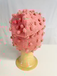 Image 3 of Dots Hat salmon