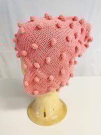 Image 2 of Dots Hat salmon