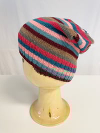 Image 2 of Stripe Hat rasberry
