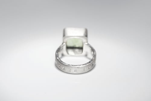 Image of "Growing happiness" silver ring with prasiolite · EXCITATA FORTUNA ·