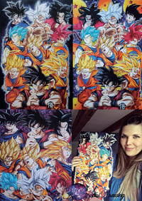 Image 1 of Goku Posters, 3 Versions Poster