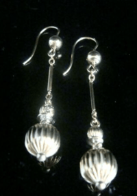 Image 1 of ORIGINAL VICTORIAN 9CT YELLOW GOLD LARGE DROP BALL EARRINGS 