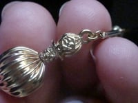 Image 3 of ORIGINAL VICTORIAN 9CT YELLOW GOLD LARGE DROP BALL EARRINGS 