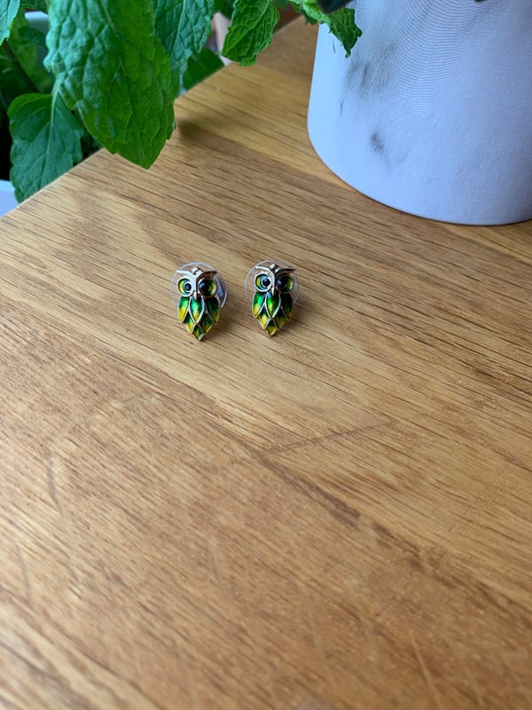 Image of Owl Stud Earring 