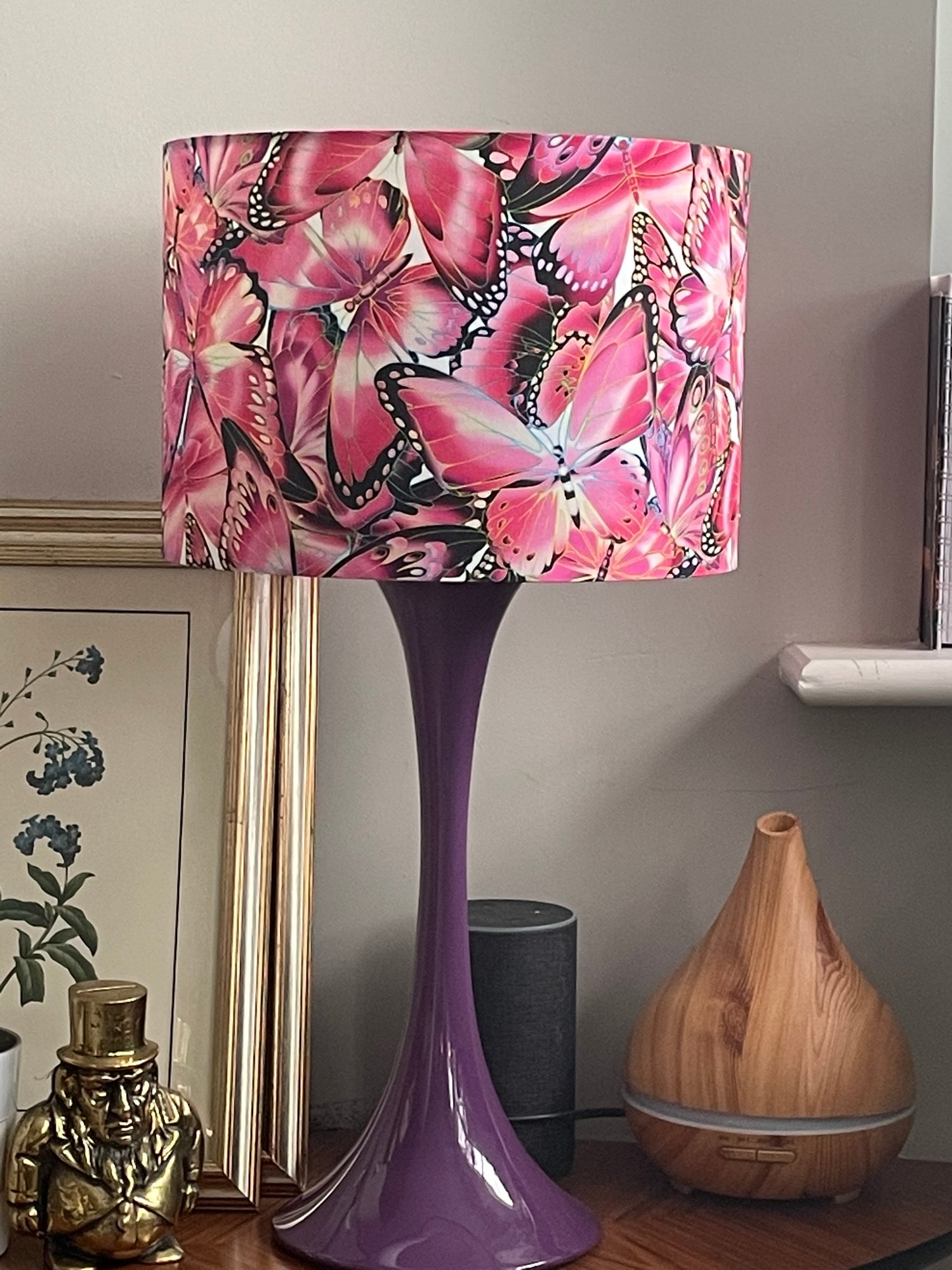Image of Butterflies Pink Shade 30cm