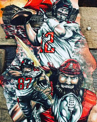 Image 2 of “Champa Bay Bucs “Super Bowl 2021 ( 2nd cut) (Hand Painted Reproduction)