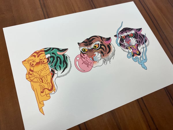 Image of Trois tigres