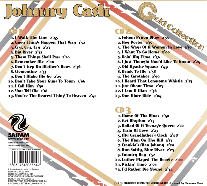 MMB1017-2 // JOHNNY CASH - GOLD COLLECTION (3CD)