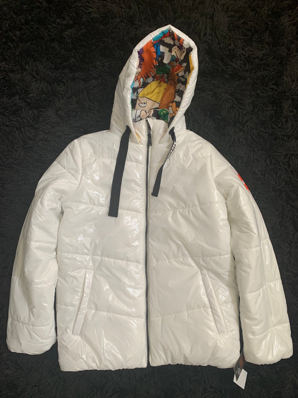 nickelodeon white puffer jacket