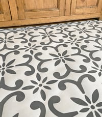 Image 2 of Large Seville Floor Stencil - Moroccan Stencil - DIY Floor Projects/Repeating Stencil