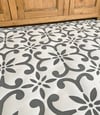 Large Seville Floor Stencil - Moroccan Stencil - DIY Floor Projects/Repeating Stencil