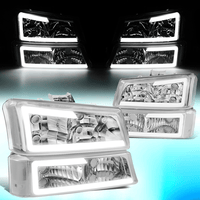 Image 1 of 03-06 SILVERADO CLEAR HEADLIGHTS GEN 2