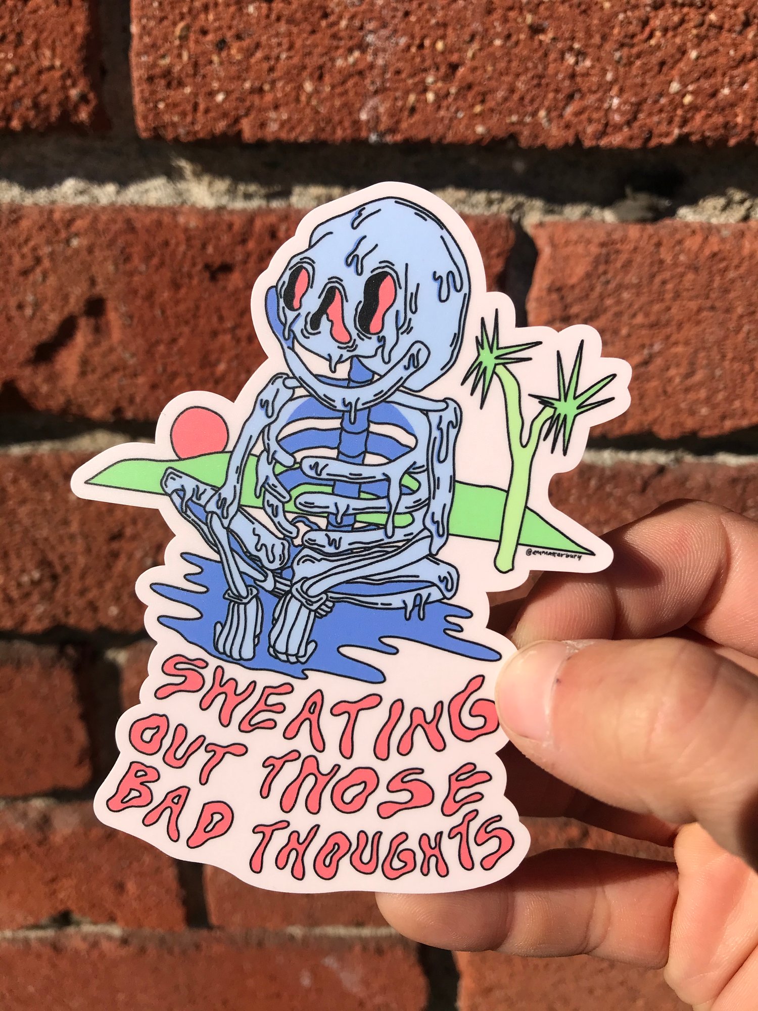 Image of Sweating Sticker