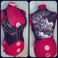 Image 4 of Studded vest with DEATH patch