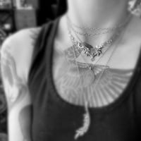 Image 3 of Morticia necklace in sterling silver or gold