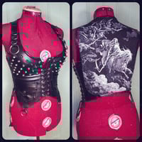 Image 2 of Studded vest with DEATH patch