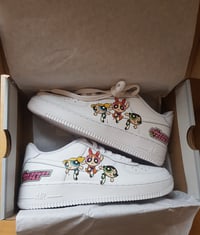 Image 1 of POWER PUFF GIRLS NIKE AIRFORCE CUSTOM 