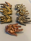 2 pin Blind Bag 1 3D hand plus bonus pin