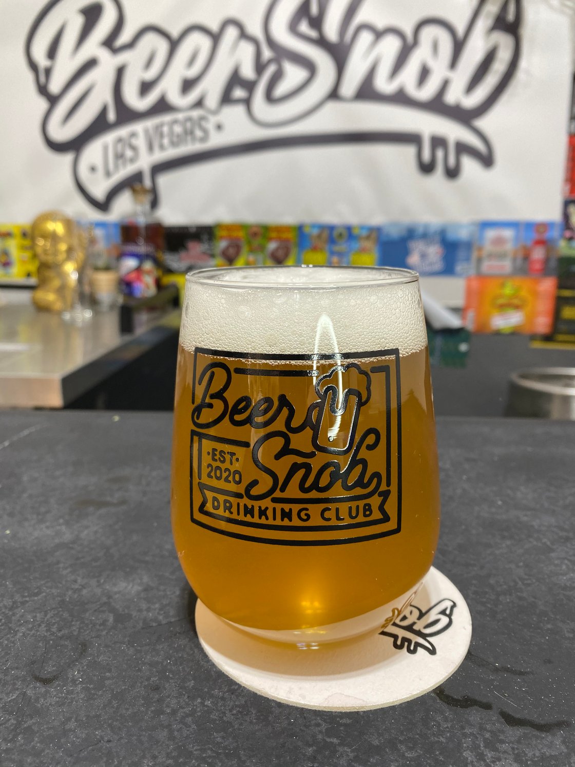 Image of Beer Snob Drinking Club glass